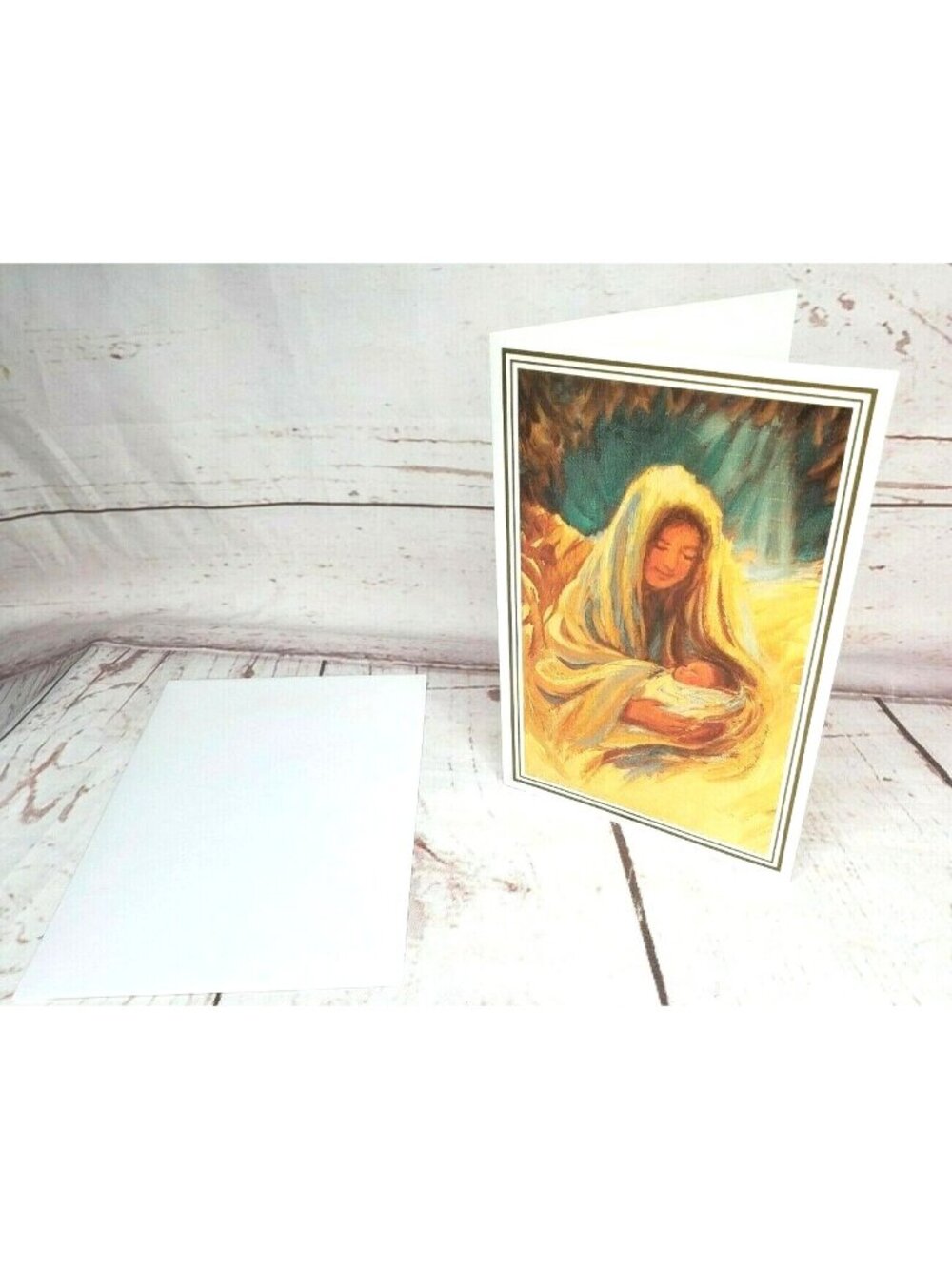 Christmas Birth Ruth Christensen Mouth Painter #817 Greeting Card